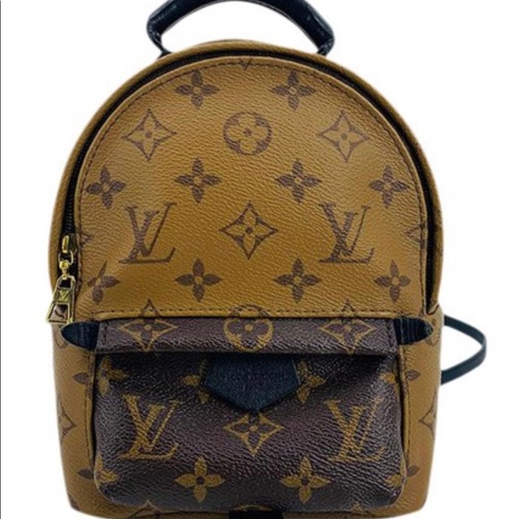 Louis Vuitton Palk Brown Canvas Backpack Bag (Pre-Owned)